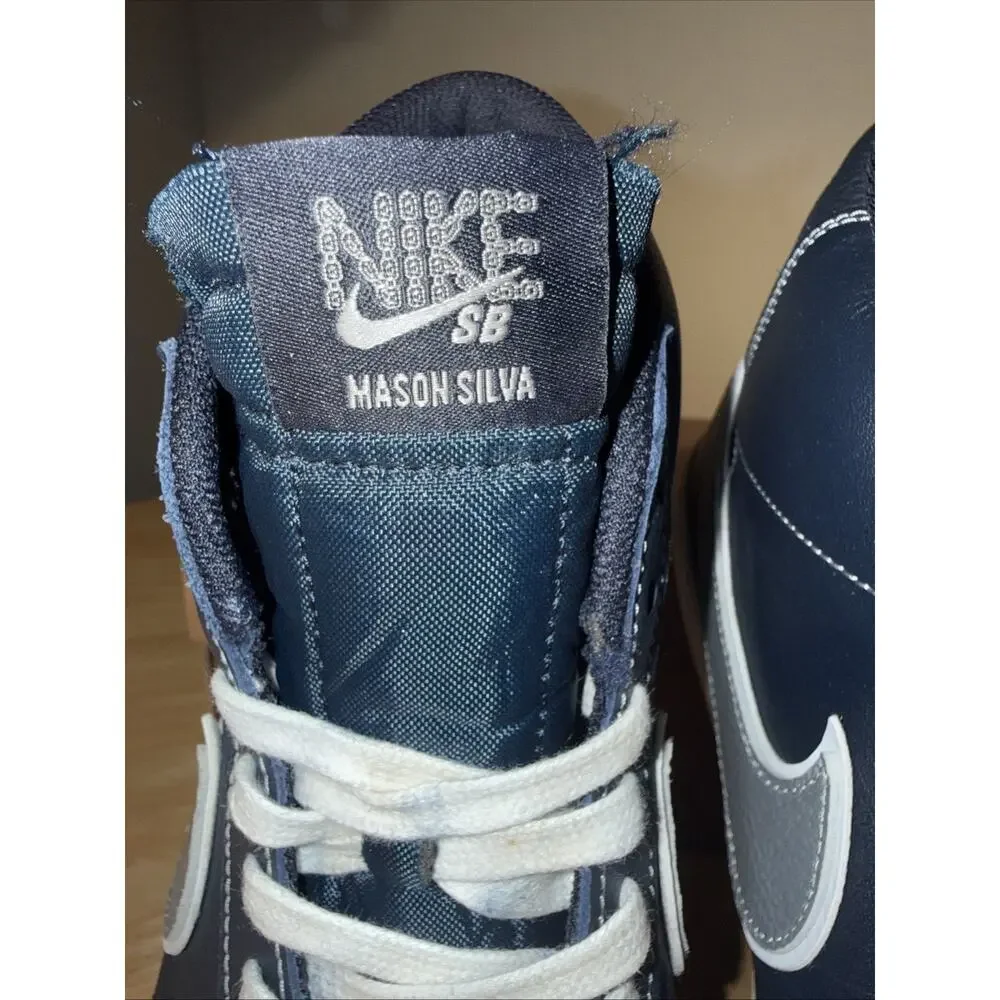 Size 10 - Nike SB Blazer Mid Mason Silva DZ7260-400 Navy Gold Crest